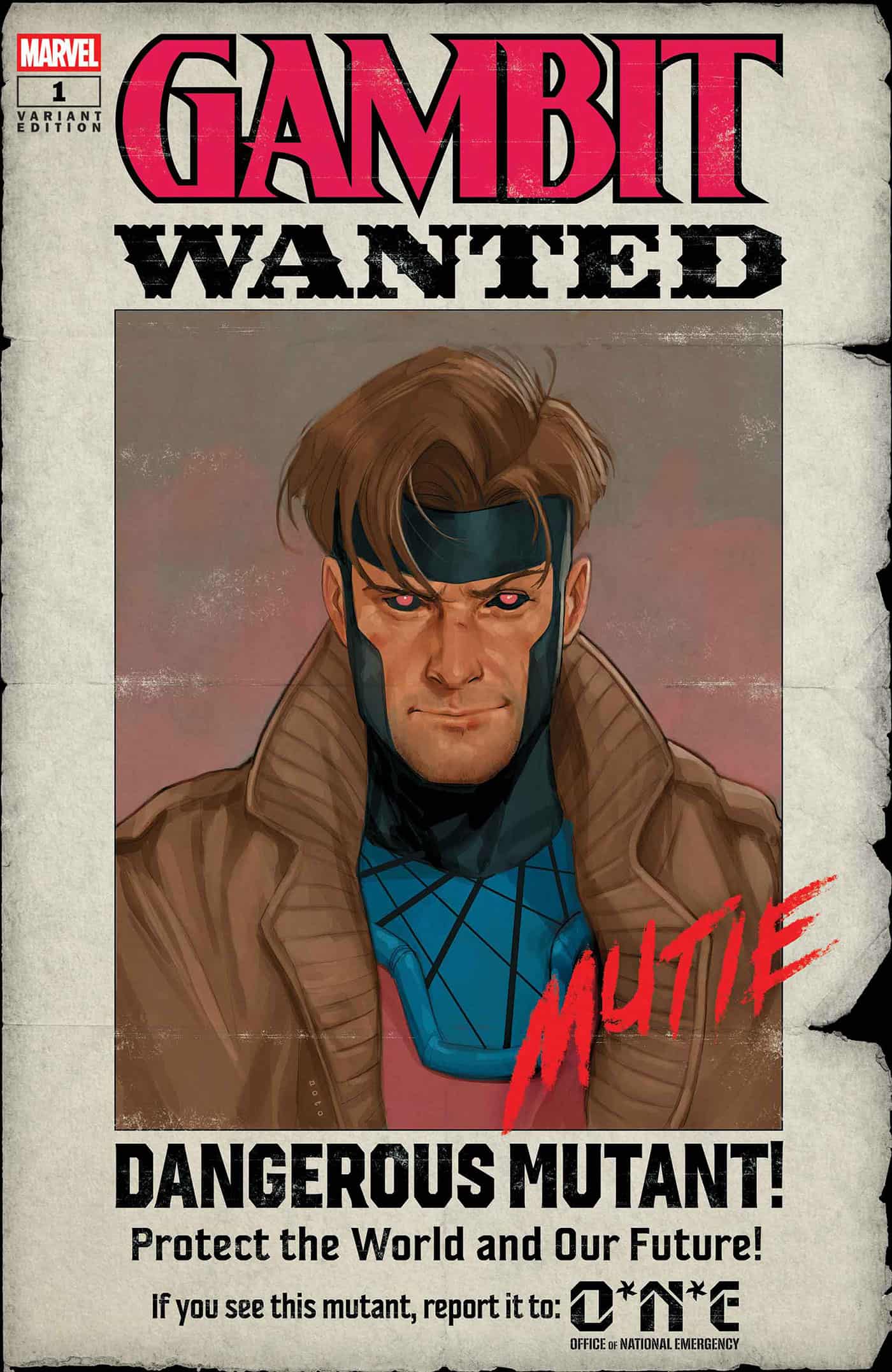 GAMBIT: WANTED #1 PHIL NOTO WANTED VARIANT B