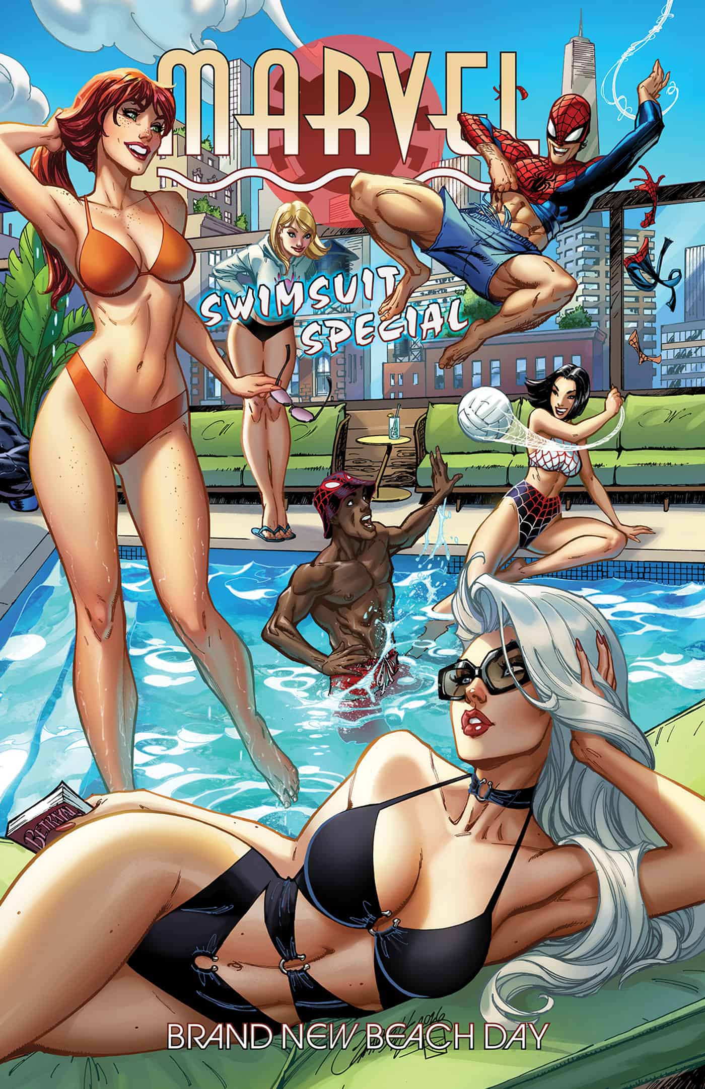 MARVEL SWIMSUIT SPECIAL: BRAND NEW BEACH DAY #1 WRAPAROUND COVER
