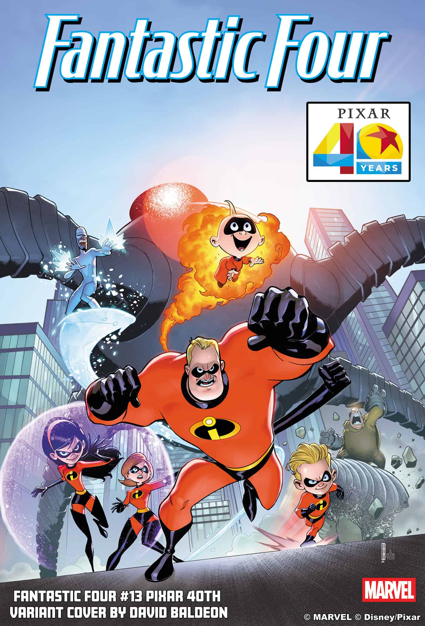 FANTASTIC FOUR #13 DAVID BALDEON PIXAR 40TH VARIANT