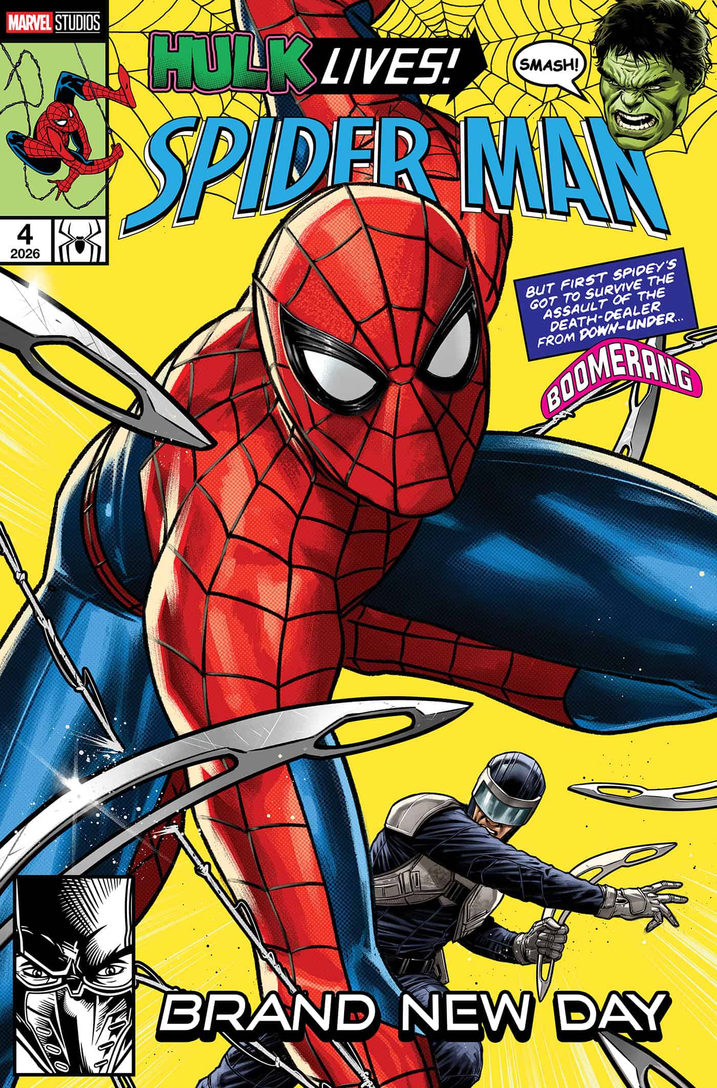 SPIDER-MAN/HULK: FIRE AND BRIMSTONE #1 CAFU SPIDER-MAN: BRAND NEW DAY MARVEL STUDIOS VARIANT