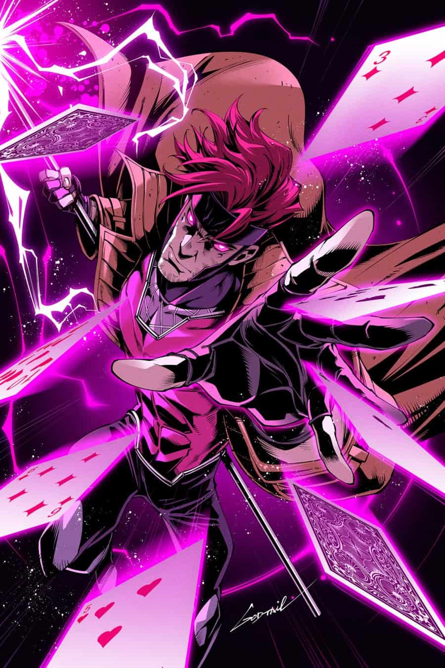 GAMBIT: WANTED #2 - Godtail Gambit Virgin 1:50 cover art