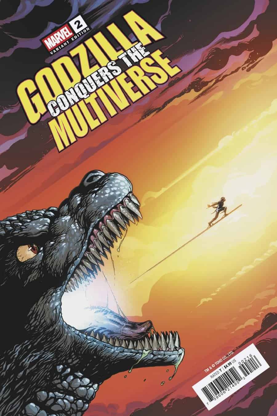 GODZILLA CONQUERS THE MULTIVERSE #2 - Pere Perez 1:25 cover art