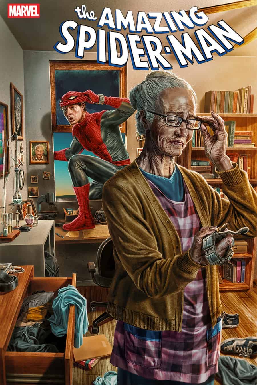 THE AMAZING SPIDER-MAN #35 - Lee Bermejo Amazing Visions cover art