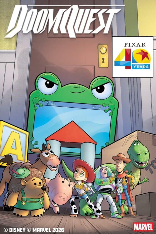 DOOMQUEST #4 - Paco Medina Pixar 40Th cover art