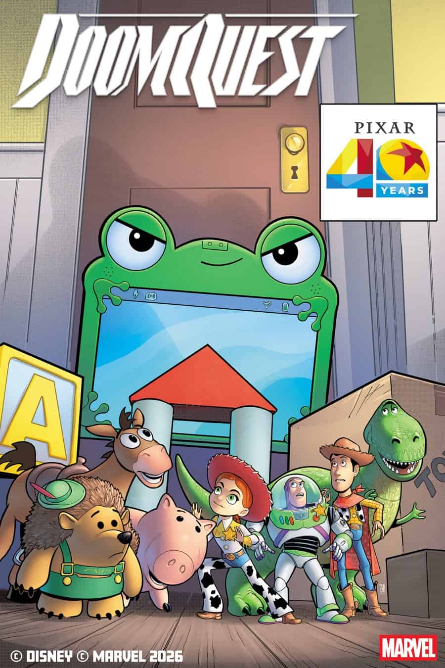 DOOMQUEST #4 - Paco Medina Pixar 40Th cover art
