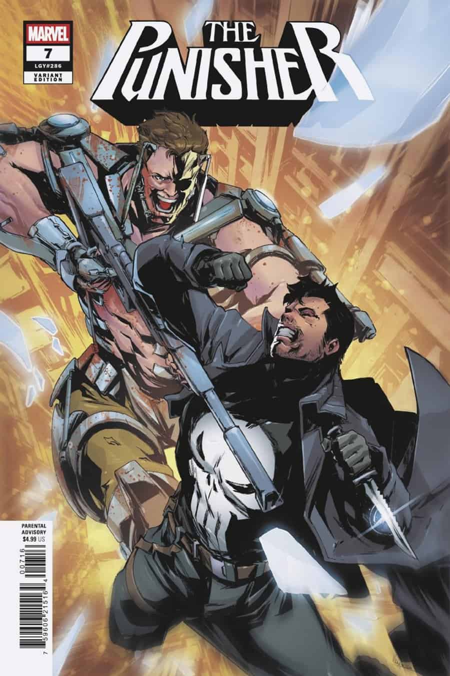PUNISHER #7 - Paolo Villanelli 1:25 cover art