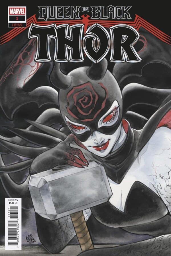 QUEEN IN BLACK: THOR #1 - Peach Momoko cover art