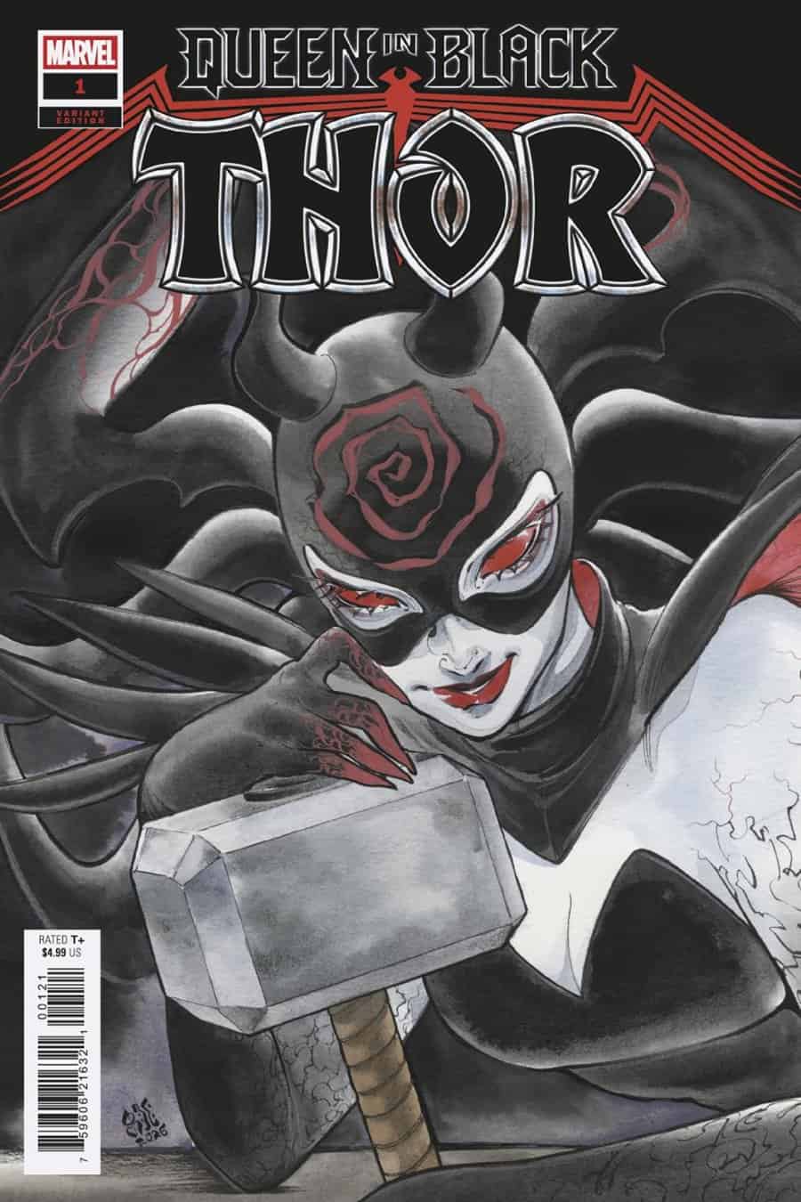 QUEEN IN BLACK: THOR #1 - Peach Momoko cover art