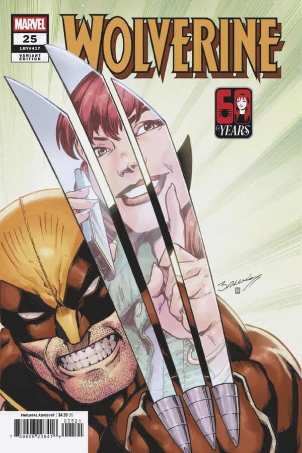 WOLVERINE #25 - Mark Bagley Mary Jane Watson cover art