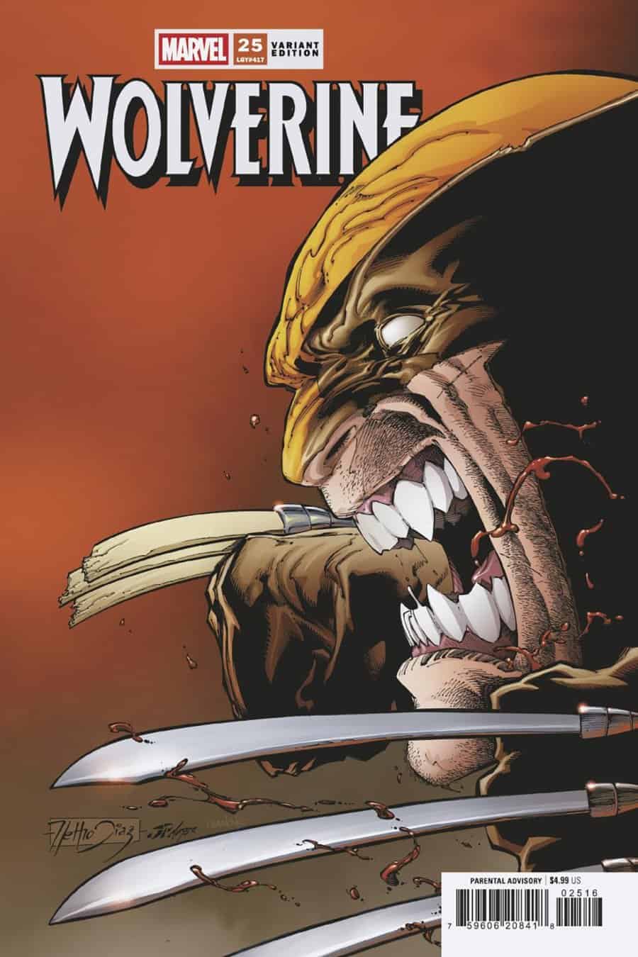 WOLVERINE #25 - Netho Diaz 1:25 cover art