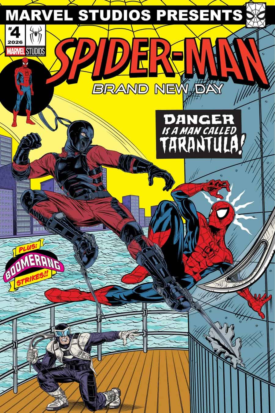 PUNISHER VS. SPIDER-MAN #2 - Adam Stafford Spider-Man: Brand New Day Marvel Studios cover art