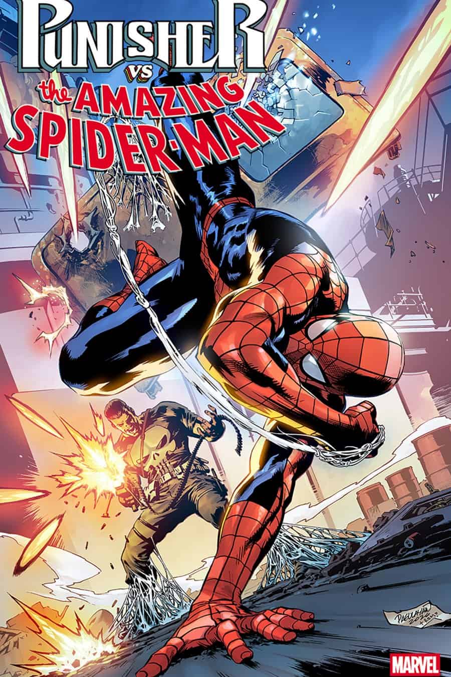 PUNISHER VS. SPIDER-MAN #2 - Carlo Pagulayan 1:25 cover art