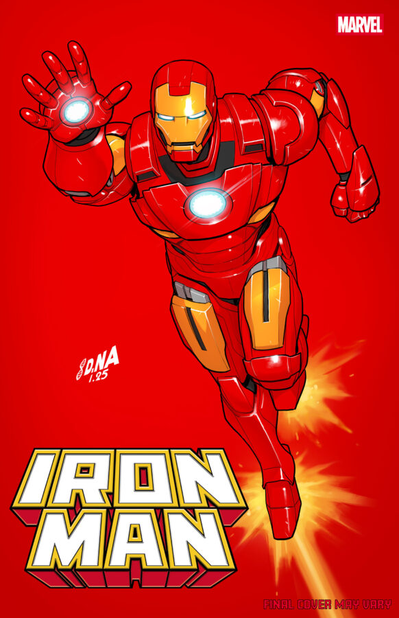 IRON MAN #2 DAVID NAKAYAMA COLOR BLOCK RED VARIANT