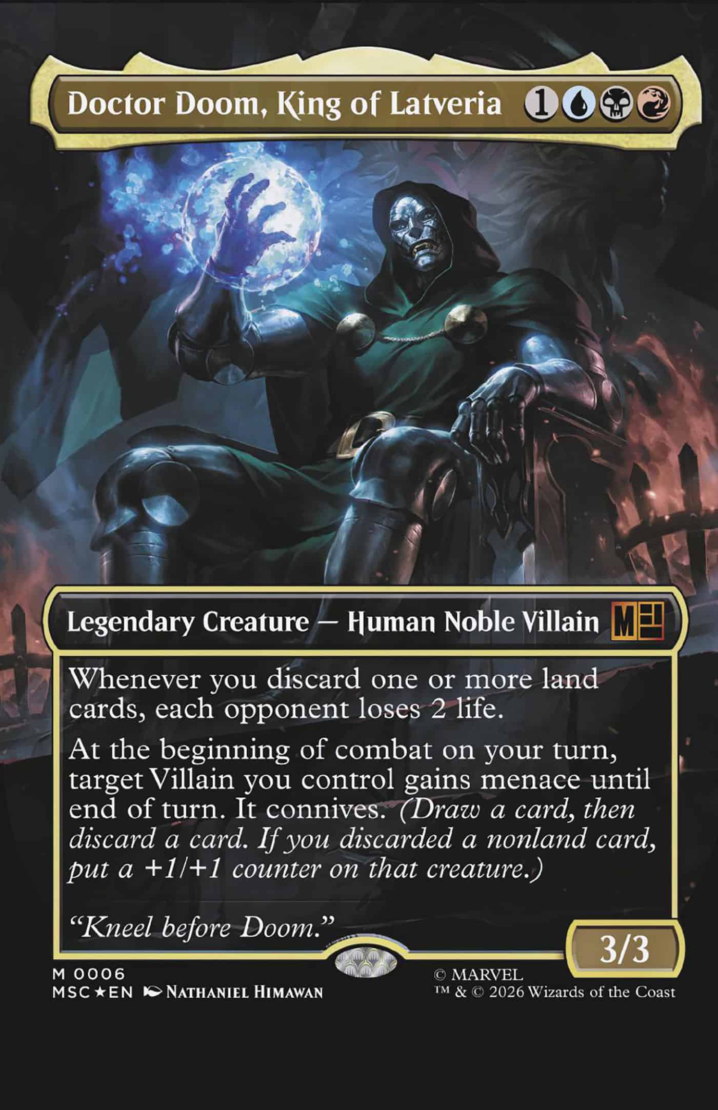 DOOMQUEST #2 CLASSIFIED ARTIST MAGIC: THE GATHERING VARIANT