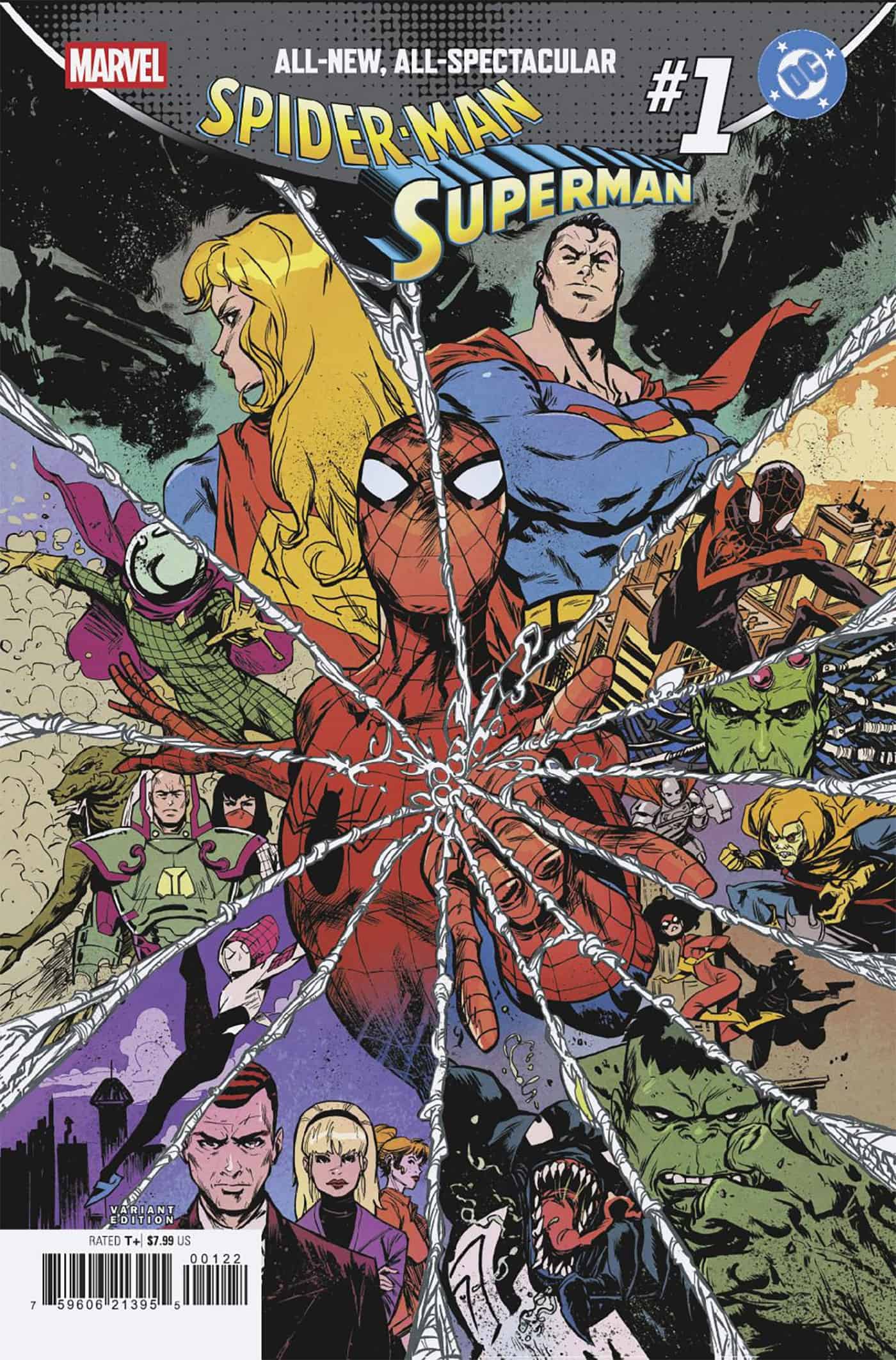 MARVEL/DC: SPIDER-MAN/SUPERMAN #1 SANFORD GREENE HOMAGE VARIANT