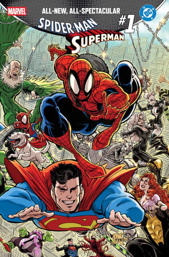 MARVEL/DC: SPIDER-MAN/SUPERMAN #1 KAARE ANDREWS WRAPAROUND VARIANT