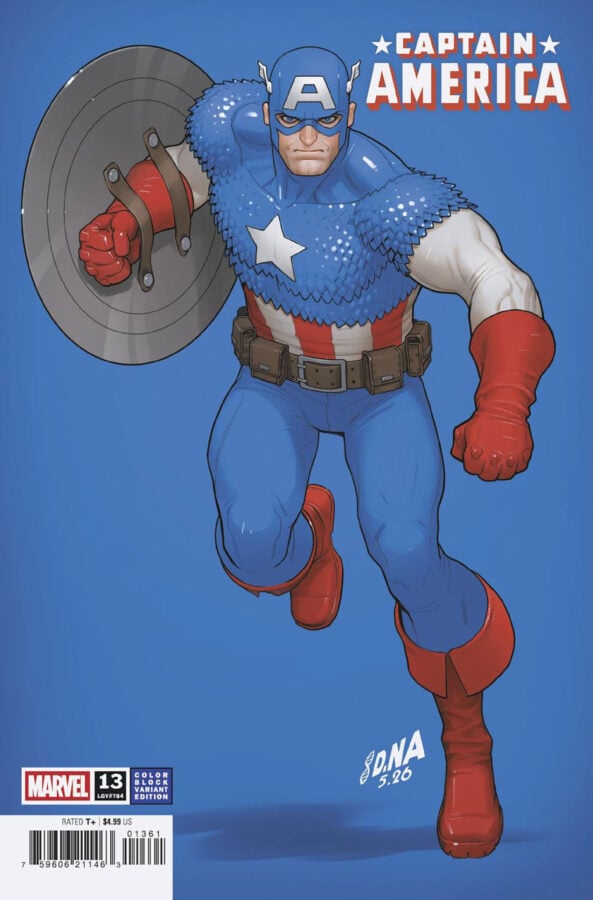 CAPTAIN AMERICA #13 DAVID NAKAYAMA COLOR BLOCK BLUE VARIANT