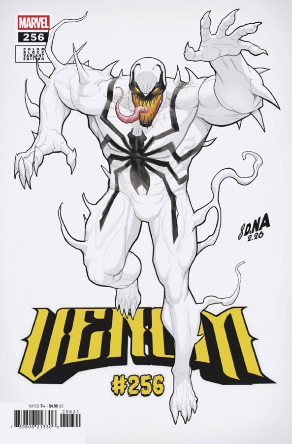 VENOM #256 DAVID NAKAYAMA COLOR BLOCK WHITE VARIANT