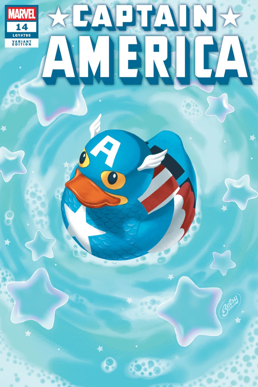 CAPTAIN AMERICA #14 - Betsy Cola cover art