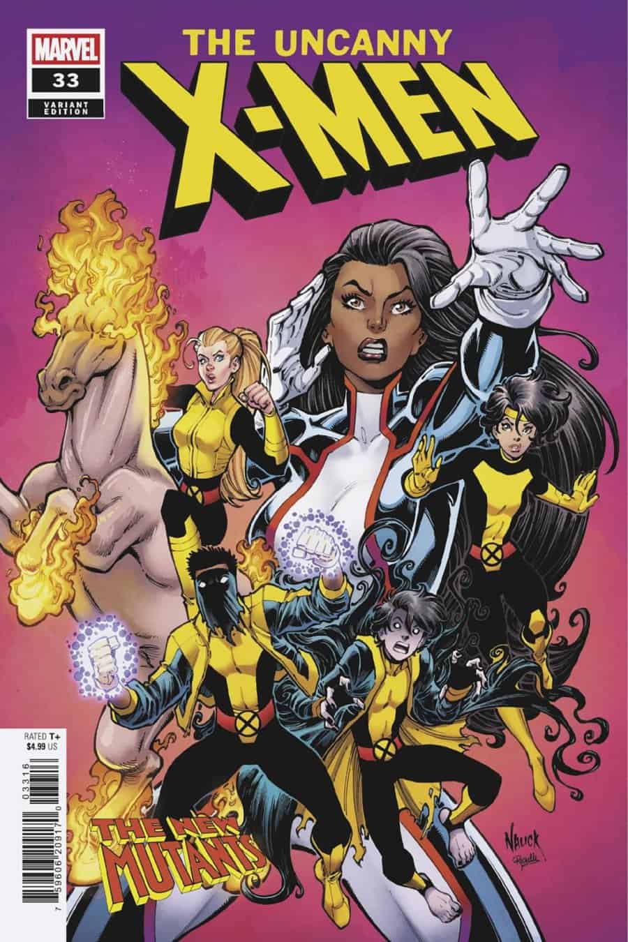 UNCANNY X-MEN #33 - Todd Nauck 1:25 cover art