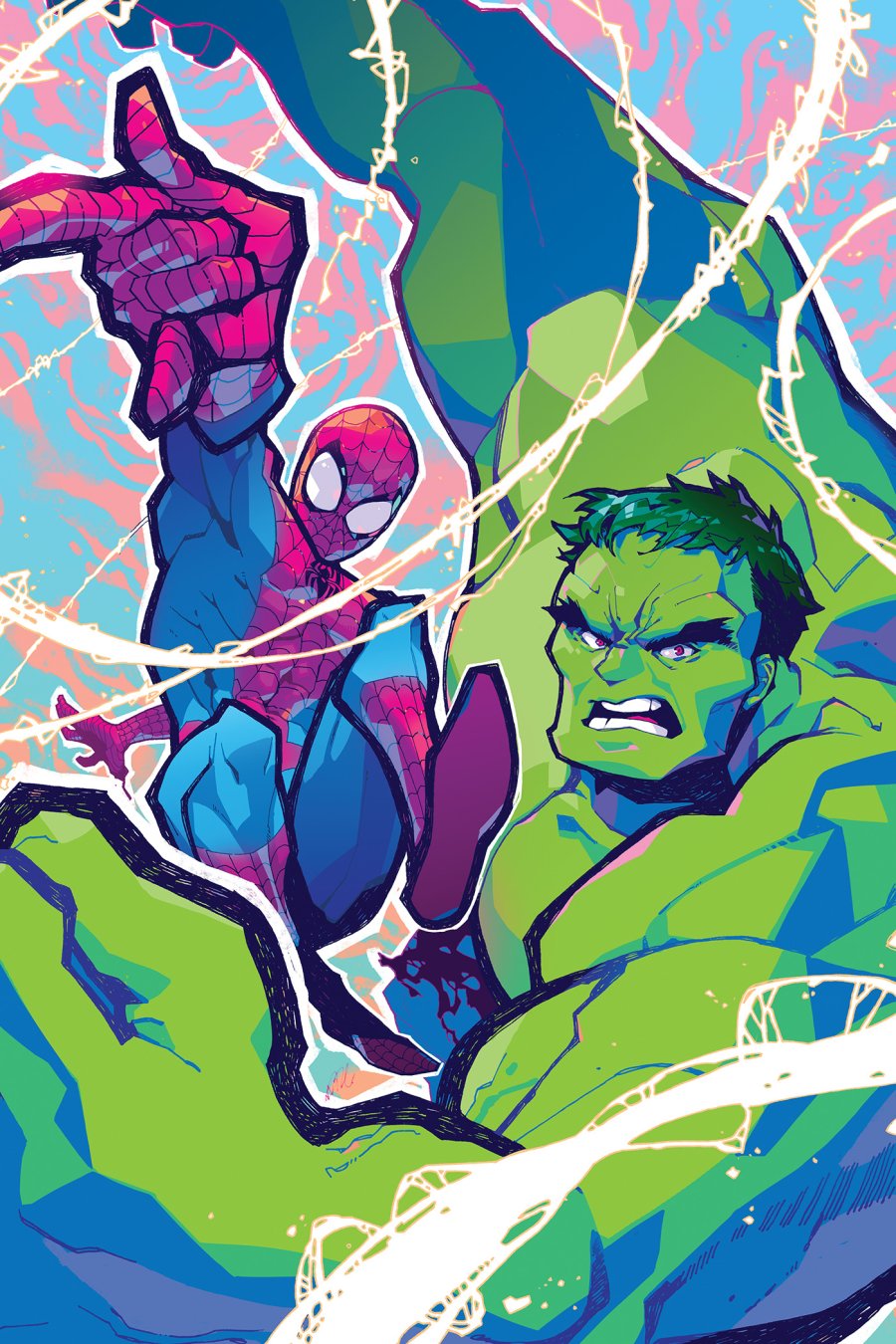 SPIDER-MAN/HULK: FIRE AND BRIMSTONE #1 - Rose Besch 1:100 cover art