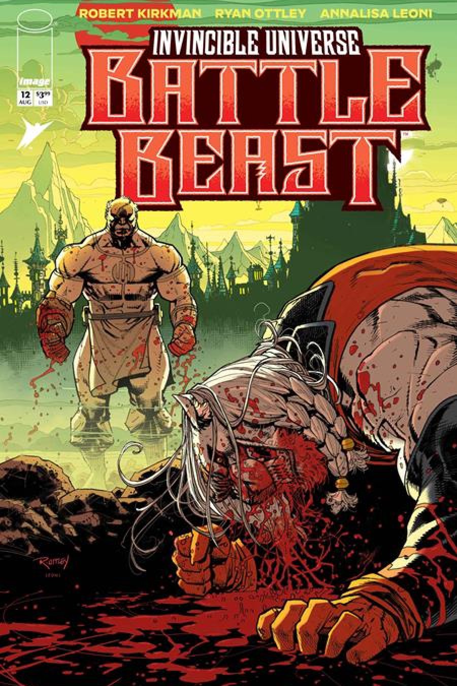 Invincible Universe Battle Beast #12 - Main - Ryan Ottley, Annalisa Leoni cover art