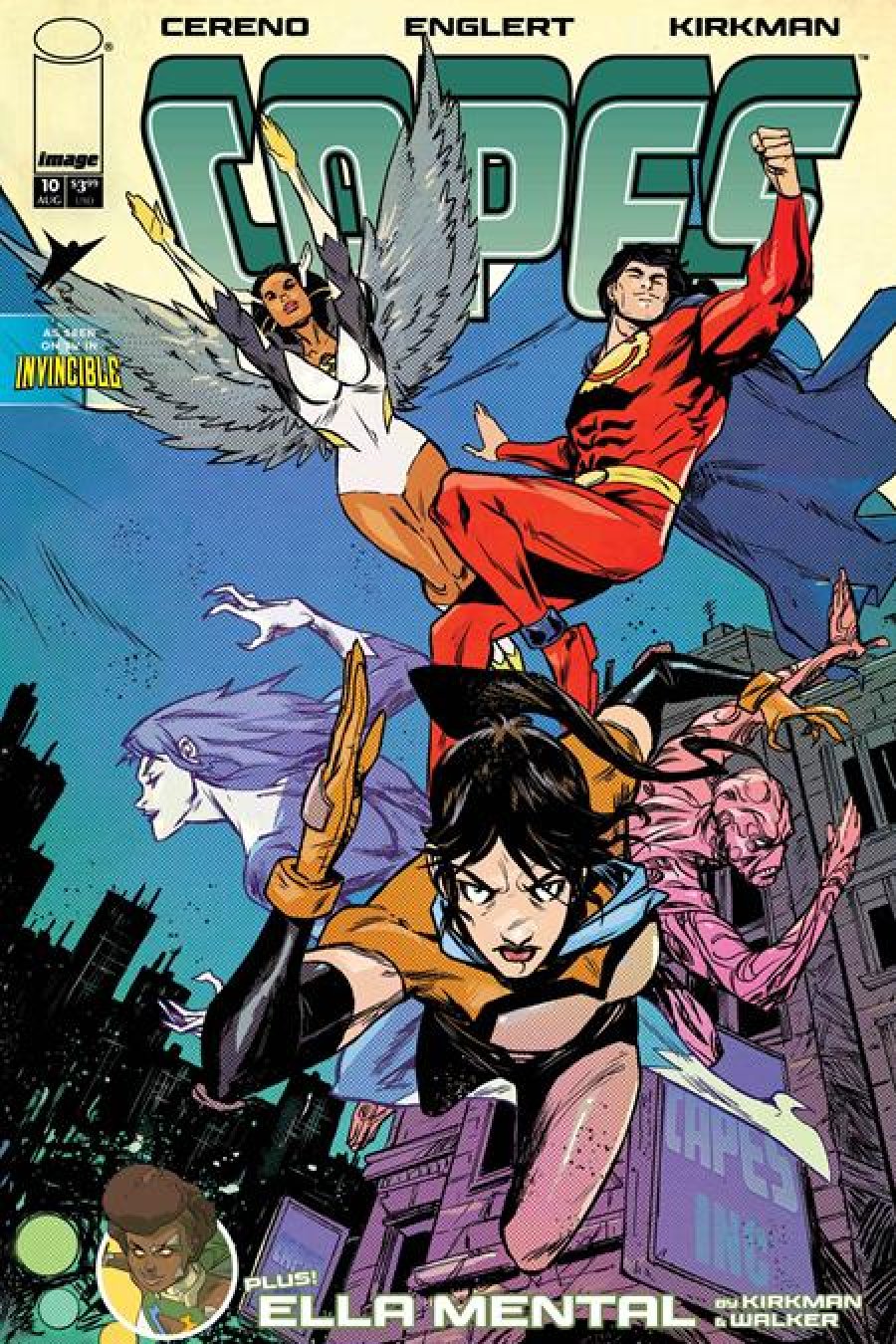 Invincible Universe Capes #10 - Sanford Greene Connecting cover art