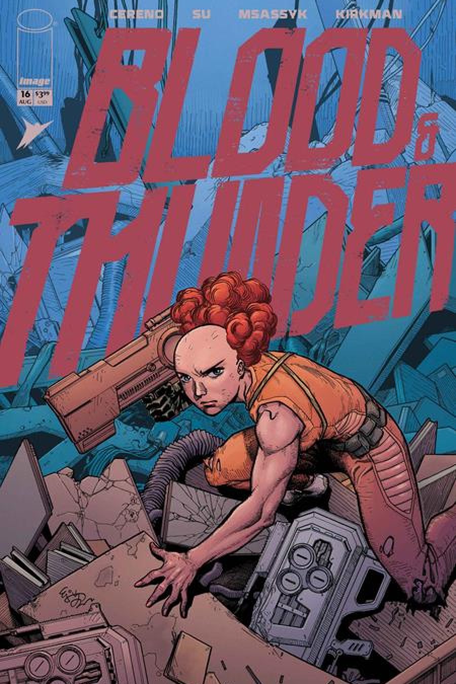 Blood & Thunder #16 - Main - E.J. Su, Dee Cunniffe cover art