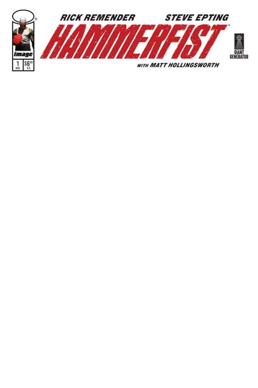Hammerfist #1 - Blank Sketch Blank Sketch cover art