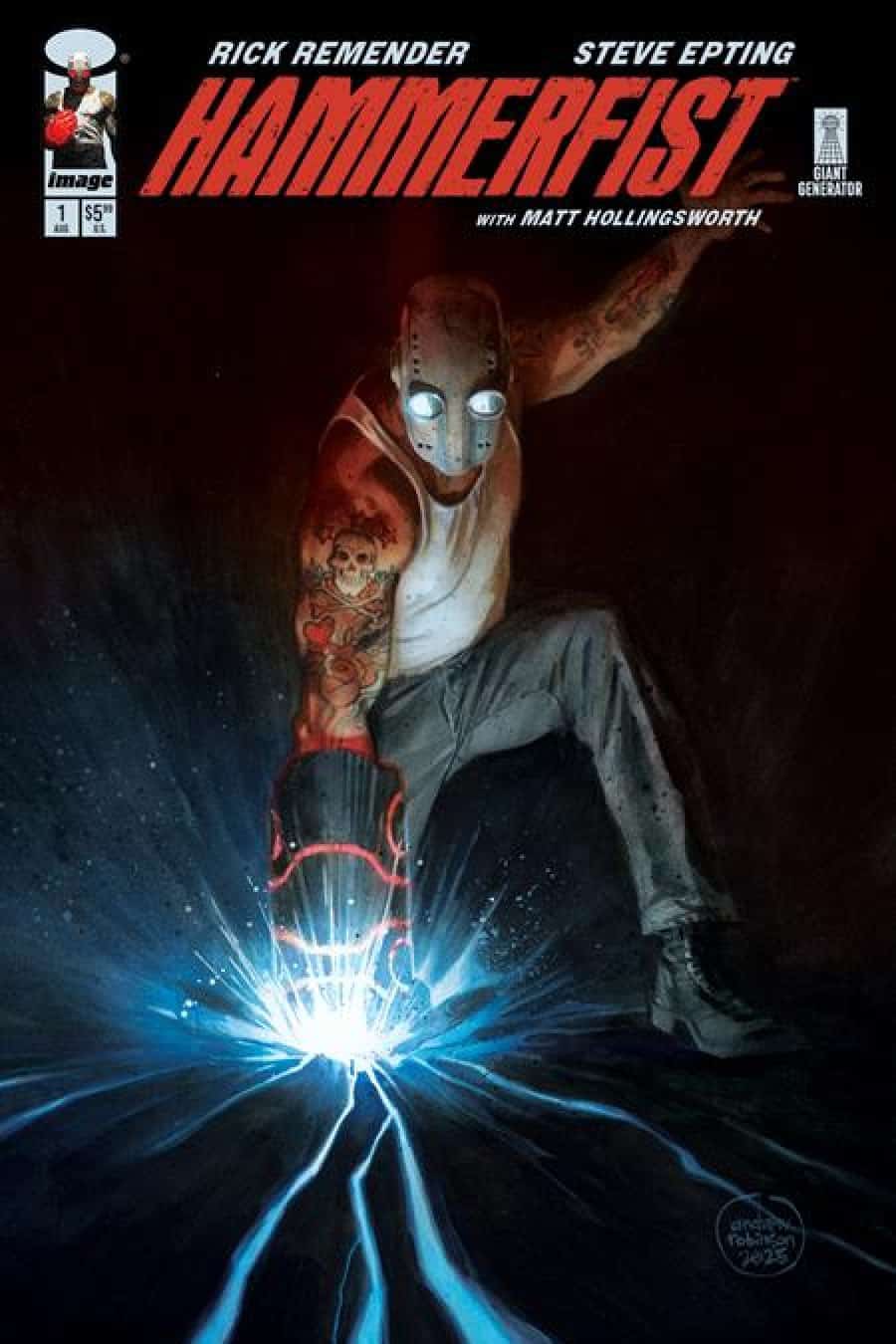Hammerfist #1 - Andrew Robinson cover art