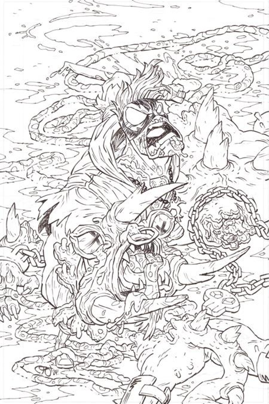Final Boss #10 - Cvr F Inc 1:50 Derek Hunter B&W Virgin Var (Mr) 1:50 cover art