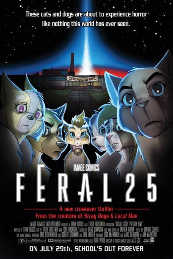 Feral #25 - Tony Fleecs, Trish Forstner, Tone Rodriguez, Allen Passalaqua cover art