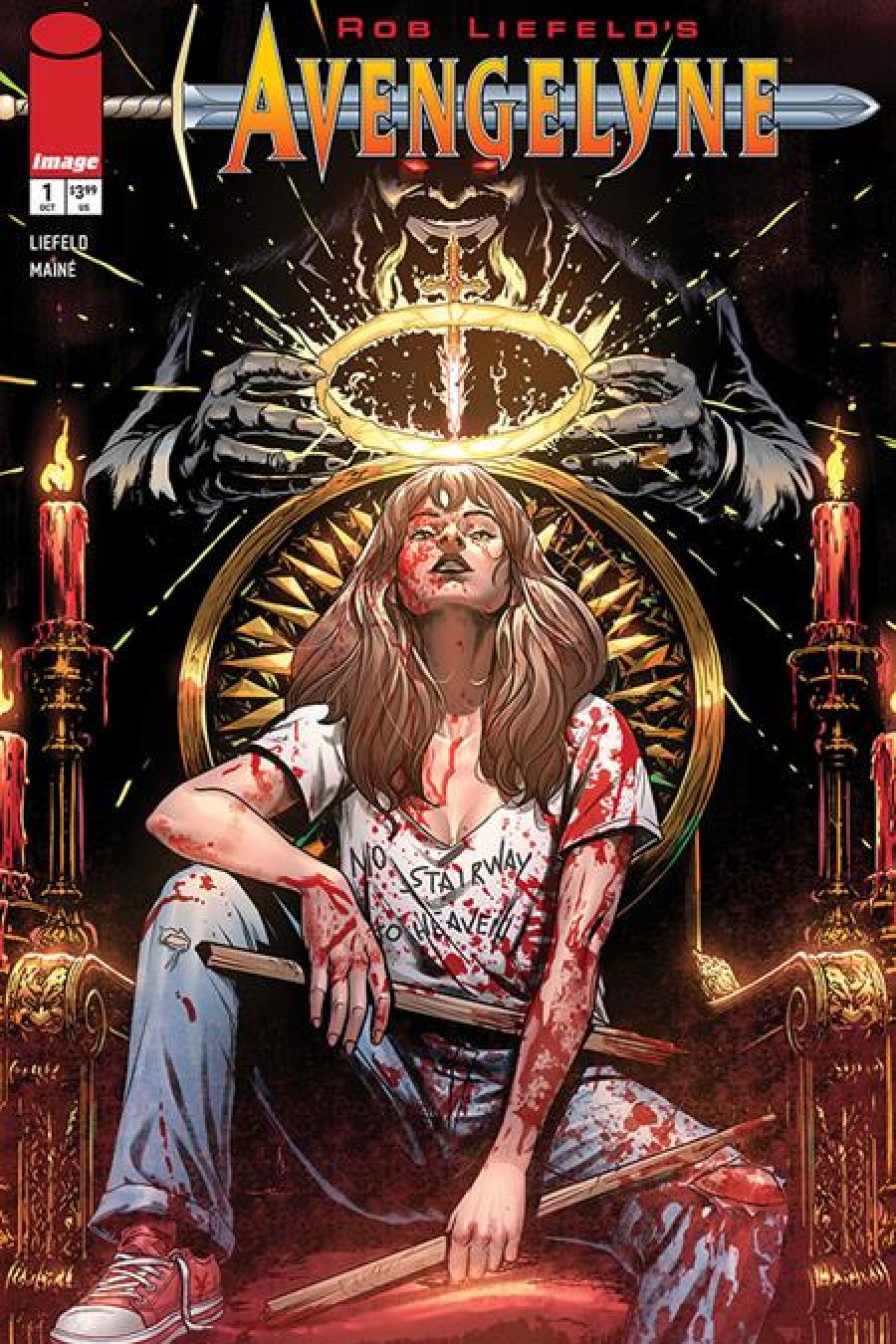 Avengelyne #1 - Main - Daniel Maine cover art