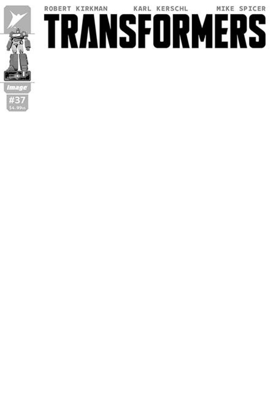 Transformers #37 - Cvr G Blank Sketch Var cover art