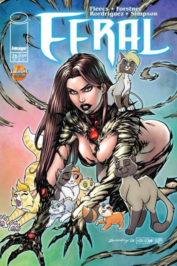 Feral #26 - Cvr D Trish Forstner & Tim Seeley Witchblade Team Up Var cover art
