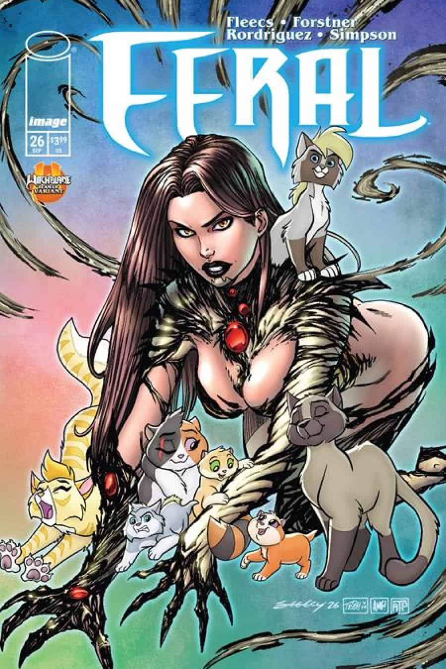 Feral #26 - Cvr D Trish Forstner & Tim Seeley Witchblade Team Up Var cover art