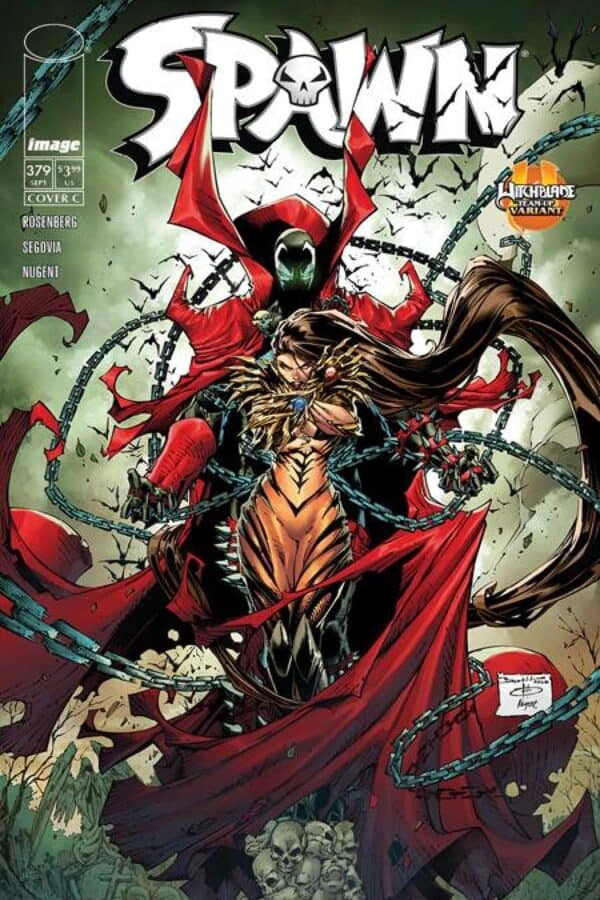 Spawn #379 - Cvr C Brett Booth Witchblade Team Up Var cover art