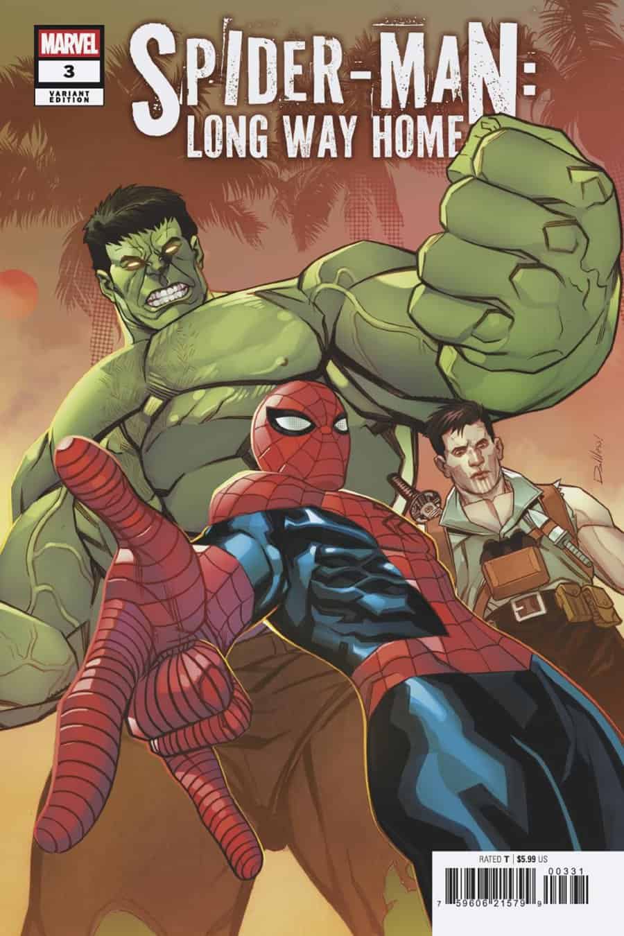 SPIDER-MAN: LONG WAY HOME #3 - David Messina cover art