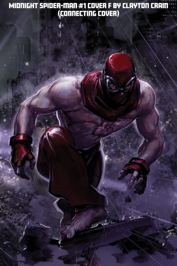 MIDNIGHT SPIDER-MAN #1 A - Clayton Crain 3-Part Connecting cover art