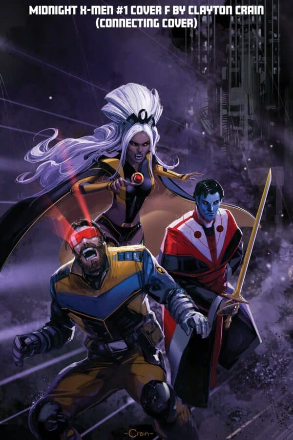 MIDNIGHT X-MEN #1 - Clayton Crain 3-Part Connecting cover art