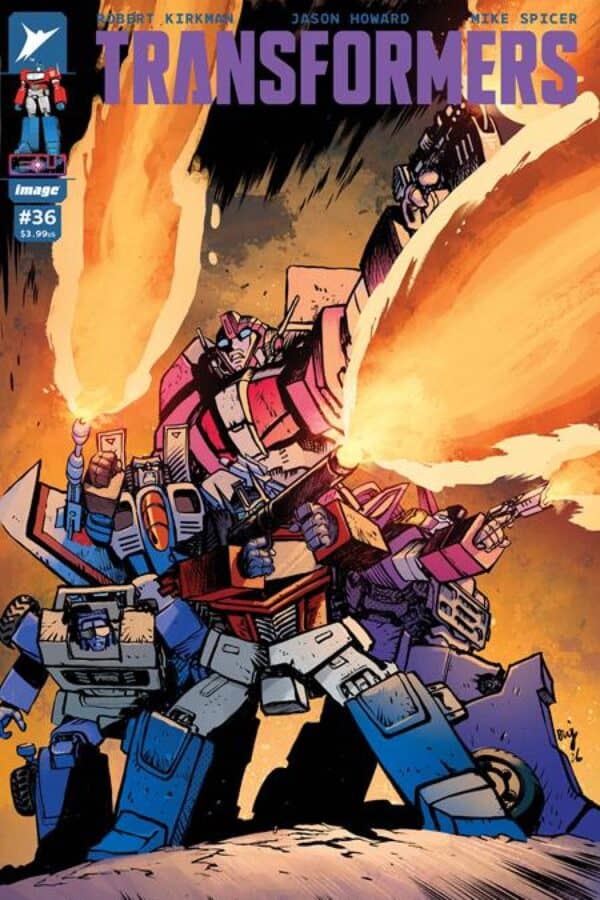 Transformers #36 - Daniel Warren Johnson, Mike Spicer cover art