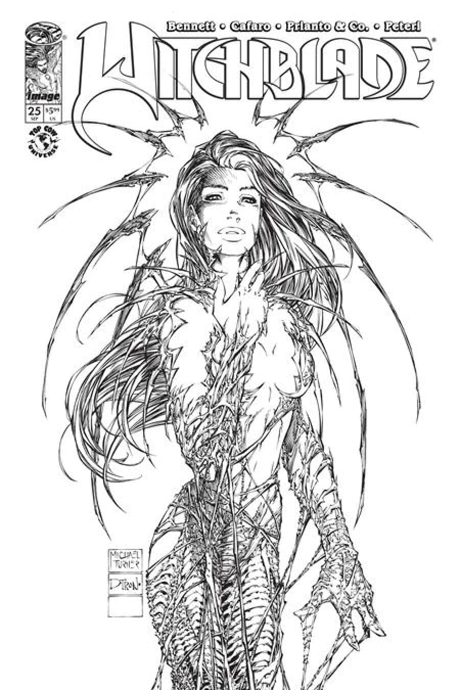 Witchblade #25 - Michael Turner, D-Tron cover art