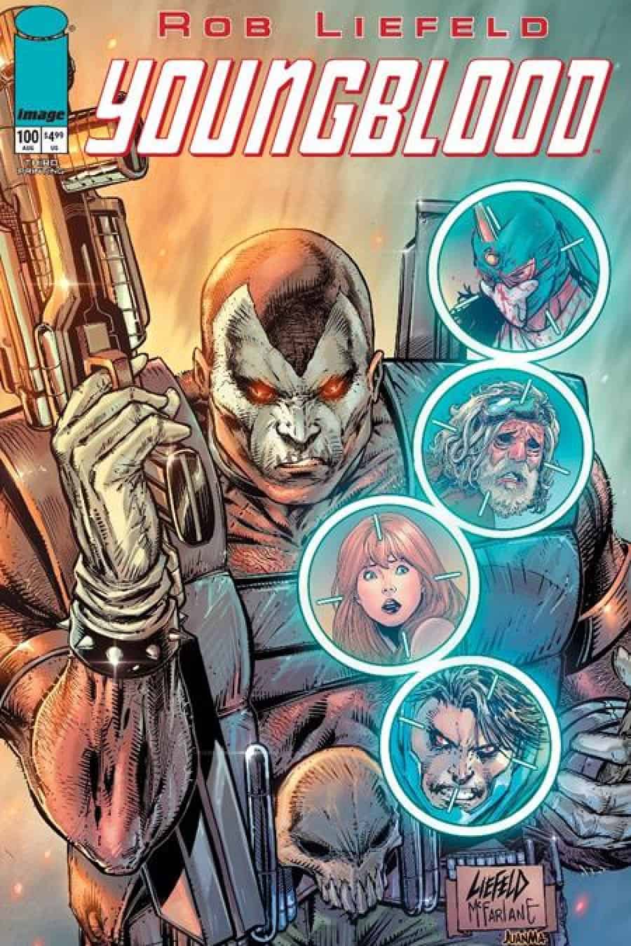Youngblood #100 - Main - Rob Liefeld cover art