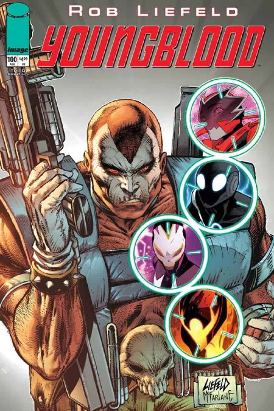 Youngblood #100 - Rob Liefeld cover art