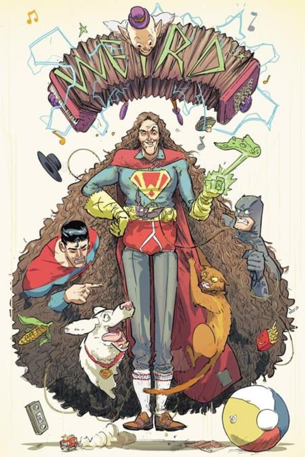 Batman/Superman/Weird Al World’s Weirdest #1 - Riley Rossmo cover art