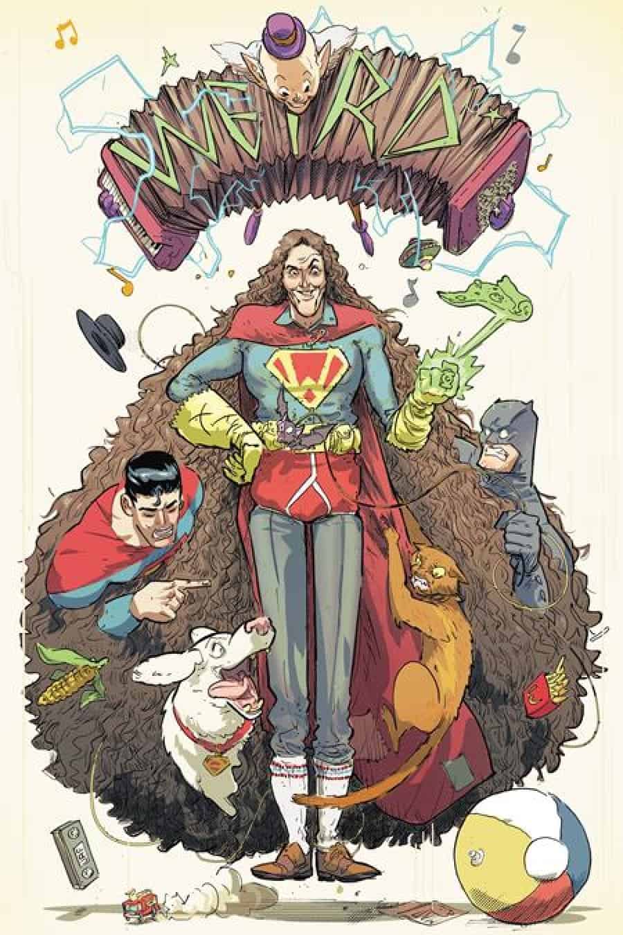 Batman/Superman/Weird Al World’s Weirdest #1 - Riley Rossmo cover art