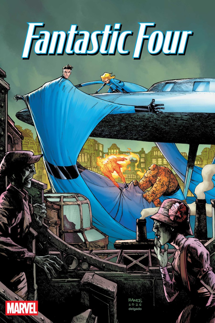 Fantastic Four #16 - Main - Humberto Ramos cover art