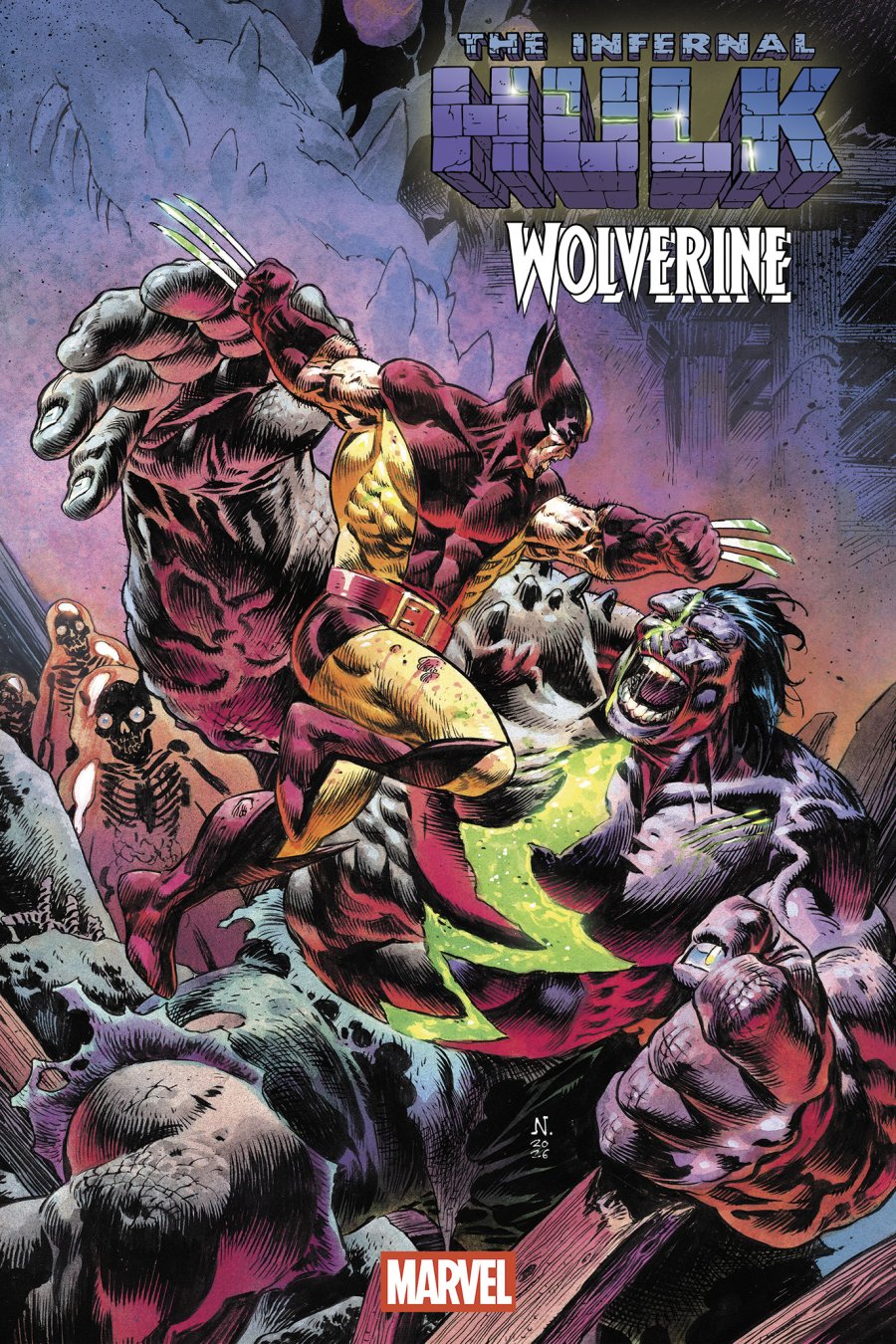 INFERNAL HULK VS. WOLVERINE #1 - Main - Nic Klein cover art