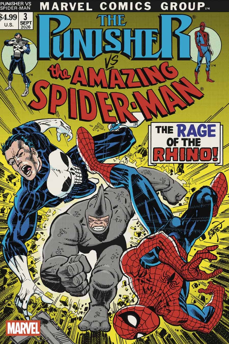 PUNISHER VS. SPIDER-MAN #3 - Erik Larsen cover art