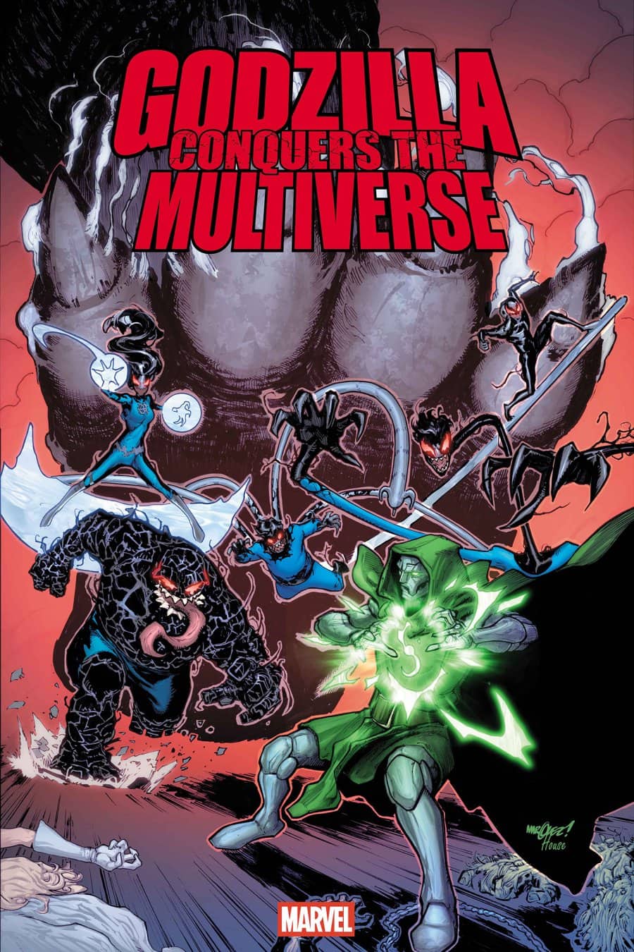 GODZILLA CONQUERS THE MULTIVERSE #3 - Main - David Marquez cover art